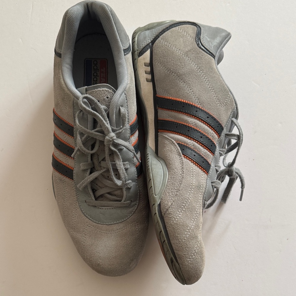 Adidas Goodyear Men's blue-gray and Orange Athletic Shoes